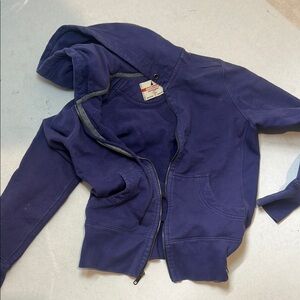 American Giant Purple Casual Zip-Up Jacket